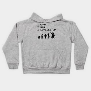 I Came I Saw I Leveled Up Gamer Video Games Fan Kids Hoodie